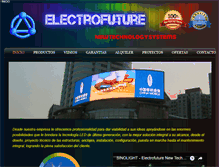 Tablet Screenshot of electrofuture.com